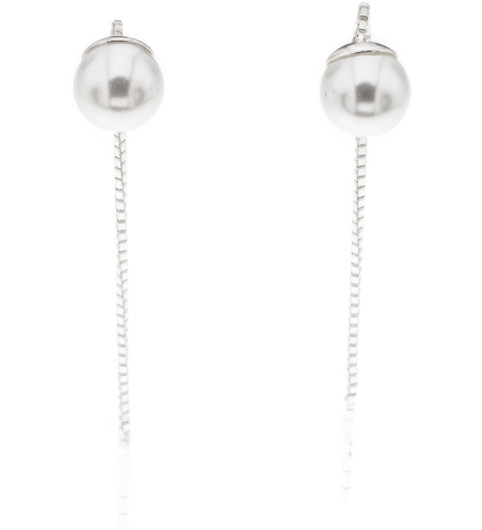 Silver Bar- Helmi ketjulla, hopeakorvakorut