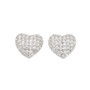Silver Bar- Tiivis sydän, hopeakorvakorut