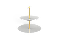 Villeroy & Boch- MetroChic Blanc Gifts kaksitasoinen tarjoiluastia