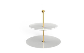 Villeroy & Boch- MetroChic Blanc Gifts kaksitasoinen tarjoiluastia