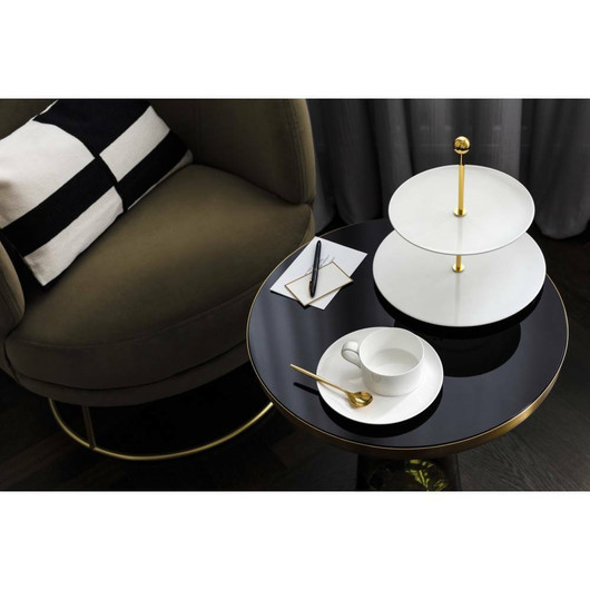 Villeroy & Boch- MetroChic Blanc Gifts kaksitasoinen tarjoiluastia