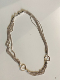 JKM- Kaulakoru, hopea. Tuplasydän