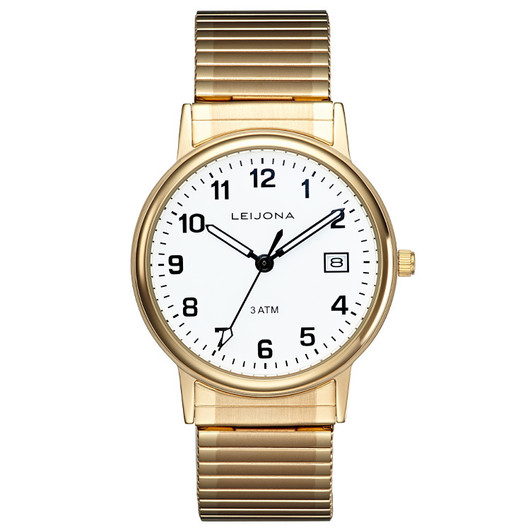 Leijona- Miesten, rannekello. Joustava hihna!