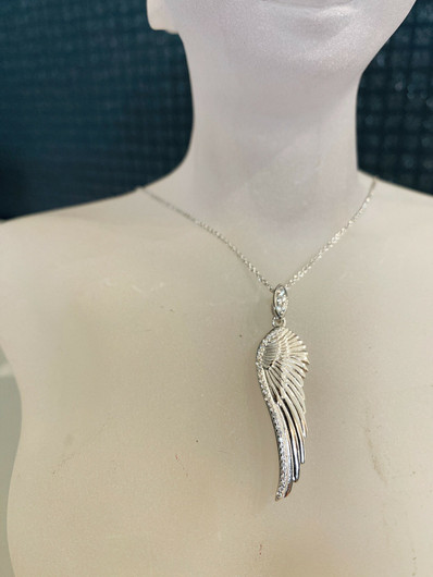 Silver Bar- Feather Pendant. Hopeakaulakoru