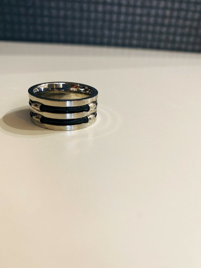 Robert Friman- Sormus, miesten/unisex. Teräs