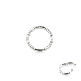 Silver Bar- Clicker 10mm. Teräskorvakorut. USEITÄ VÄREJÄ!