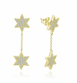 Silver Bar- Star+Star, hopeakorvakorut. USEITA VÄREJÄ!