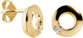 Kohinoor- Estelle. Timanttikorvakorut, keltakultaa