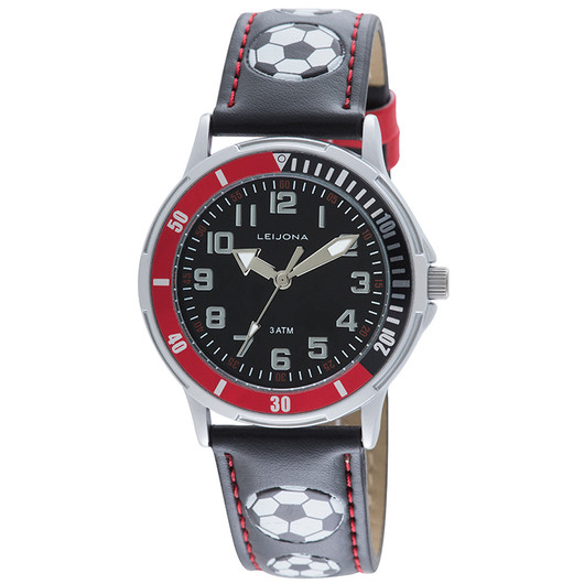 Leijona- Rannekello, jalkapallo. USEITA VÄREJÄ!