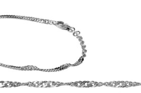 Korutuote Oy- Singaporeketju hopea, 42cm
