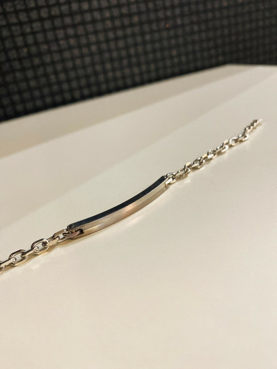 Korutuote Oy- Panssariranneketju, hopea. 18+3cm