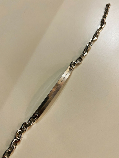 Korutuote Oy- Panssariranneketju, hopea. 18+3cm