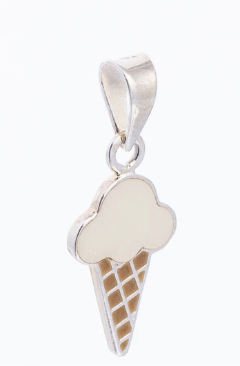 Silver Bar- Jäätelö vanilia, hopeakorvakorut