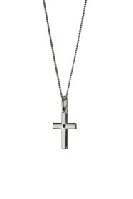 Saurum- Risti, hopea. 0,01ct musta timantti