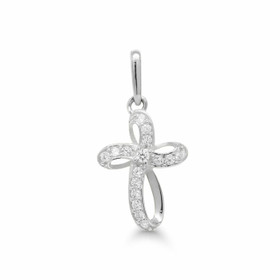 Korutuote Oy- Riipus, risti. Valkokultaa