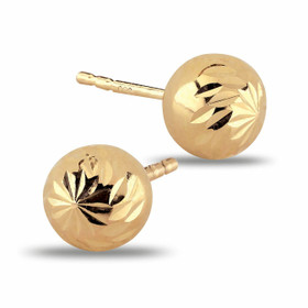 Korutuote Oy- Korvakorut pallo, keltakultaa. 