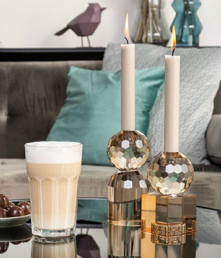 Kynttiläjalka, Crystal Art Medium Squared. USEITA VÄREJÄ!