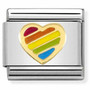 Nomination Italy- Classic, Rainbow heart