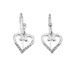 Silver Bar- Hopeakorvakorut, sydän