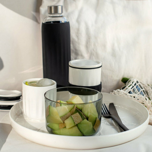 Villeroy&Boch- ToGo & ToStay -lasinen juomapullo, musta, 1 L