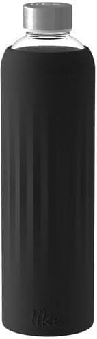 Villeroy&Boch- ToGo & ToStay -lasinen juomapullo, musta, 1 L