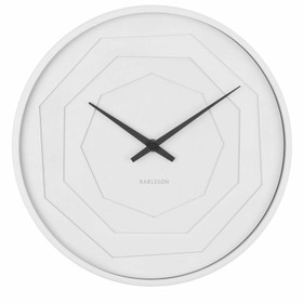 Karlsson- Layered Origami White, seinäkello