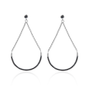 Classic silver- Swing Earpin, hopeakorvakorut. 