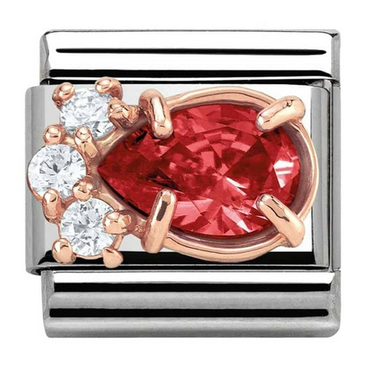 Nomination Italy- Rose Gold Drop Charm, classic pala. USEITA VÄREJÄ!