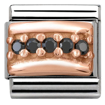 Nomination Italy- Rose Gold Viidellä Zirkonilla, classic pala