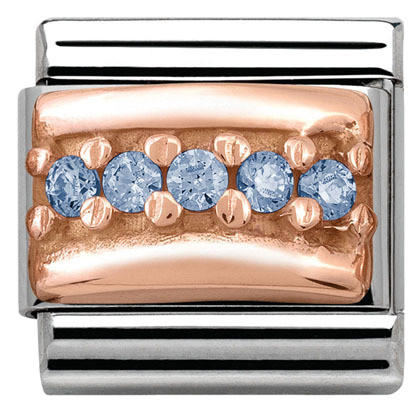 Nomination Italy- Rose Gold Viidellä Zirkonilla, classic pala