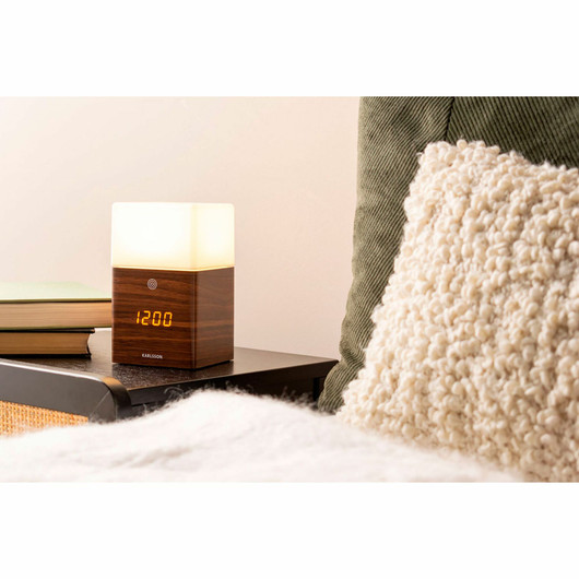 Karlsson- Herätyskello, Frosted Light LED Black 