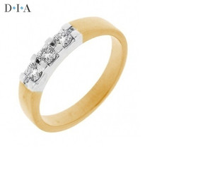 D I A Estetika- Timanttisormus, keltakulta