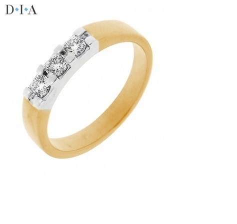 D I A Estetika- Timanttisormus, keltakulta