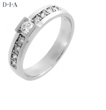 D I A - Timanttisormus, valkokulta