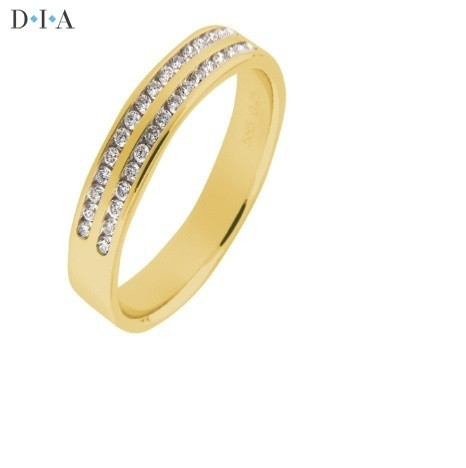 D I A - Timanttisormus, keltakulta