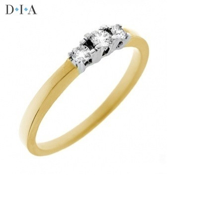 D I A - Timanttisormus, keltakulta