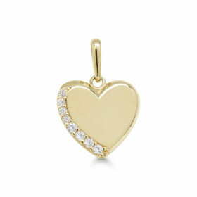 Korutuote Oy- Riipus, sydän. Keltakultaa