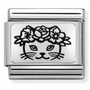 Nomination Italy- Classic, Silvershine Cat Flowers