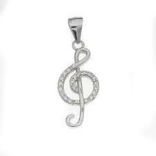 Silver Bar- G-clef, hopeariipus