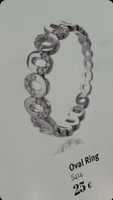 Classic silver- Sormus, hopea. USEITA KOKOJA!