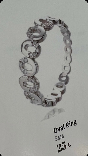 Classic silver- Sormus, hopea. USEITA KOKOJA!