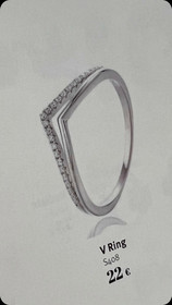 Classic silver- Sormus, hopea. USEITA KOKOJA!