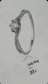 Classic silver- Sormus, hopea. USEITA KOKOJA!