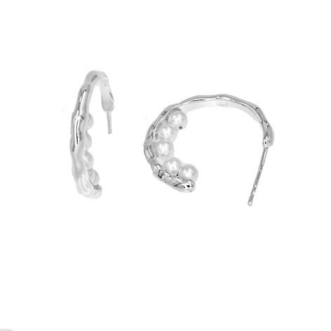 Silver Bar- Hopeakorvakorut, helmet