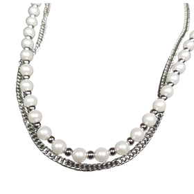 Bosie-  Kaulaketju, Helmi & teräs. Panssari 6/50cm