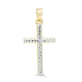 Korutuote Oy- Riipus, risti. Keltakultaa