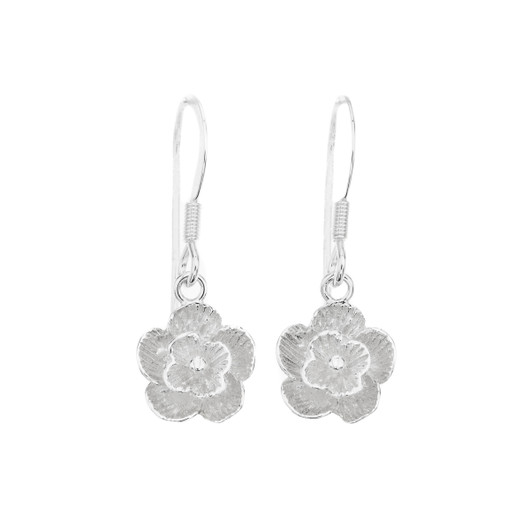 Silver Bar- Kerroskukka, hopeakorvakorut