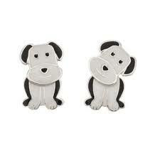 Silver Bar- Koira, irtopyllyllä 2 in 1- hopeakorvakorut