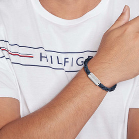 Tommy Hilfiger- Rannekoru, nahka/teräs