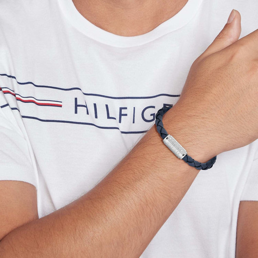 Tommy Hilfiger- Rannekoru, nahka/teräs